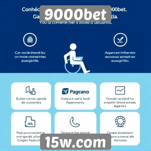 Recursos de acessibilidade no site 9000bet